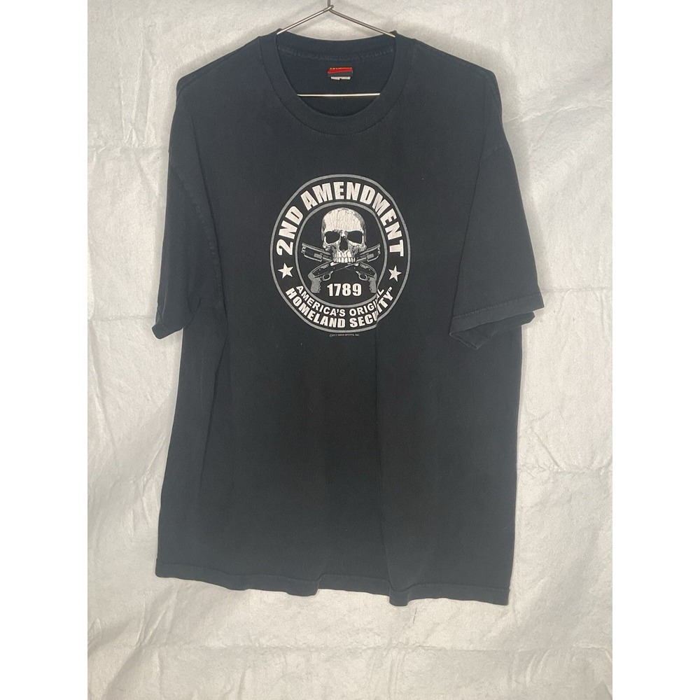Hot Leathers 2nd Amendment 1789 Skull Graphic T-Shirt Men's XL Black